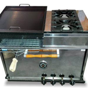 HORNO MULTIPLE CON PLANCHA Y 2 HORNALLAS  -TECNOCALOR