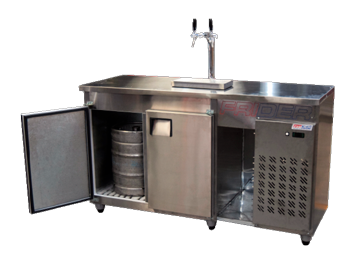 HELADERA MOSTRADOR CERVECERA 4 CANILLAS 2.86 MTS