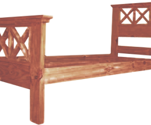 CAMA DE PINO 2 PLAZAS