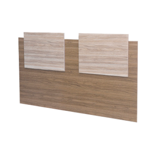 RESPALDO DE SOMMIER 2 PLAZAS VENEZIA PINOT Y NOGAL