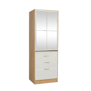 PLACARD 2 PUERTAS 0.70MTS C/ESPEJO MURANO HICKORY/BLANCO 35236589 RICCHEZZE