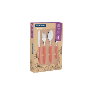 JUEGO CUBIERTOS 24 PIEZAS IPANEMA SALMON 23398/472 TRAMONTINA