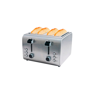 TOSTADORA ELECTRICA 4 RANURAS INOX PE-T8520 PEABODY
