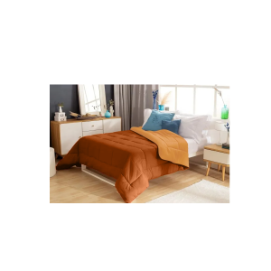 ACOLCHADO BITONO TWIN TERRACOTA CASABLANCA