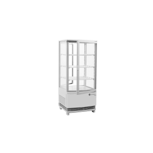 EXHIBIDORA VERTICAL 78LTS 3 ESTANTES DOBLE PUERTA DF-78L2P DE FRANCESCO