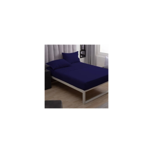 JUEGO SABANA 150 HILOS TWIN NAVY BLUE CASABLANCA