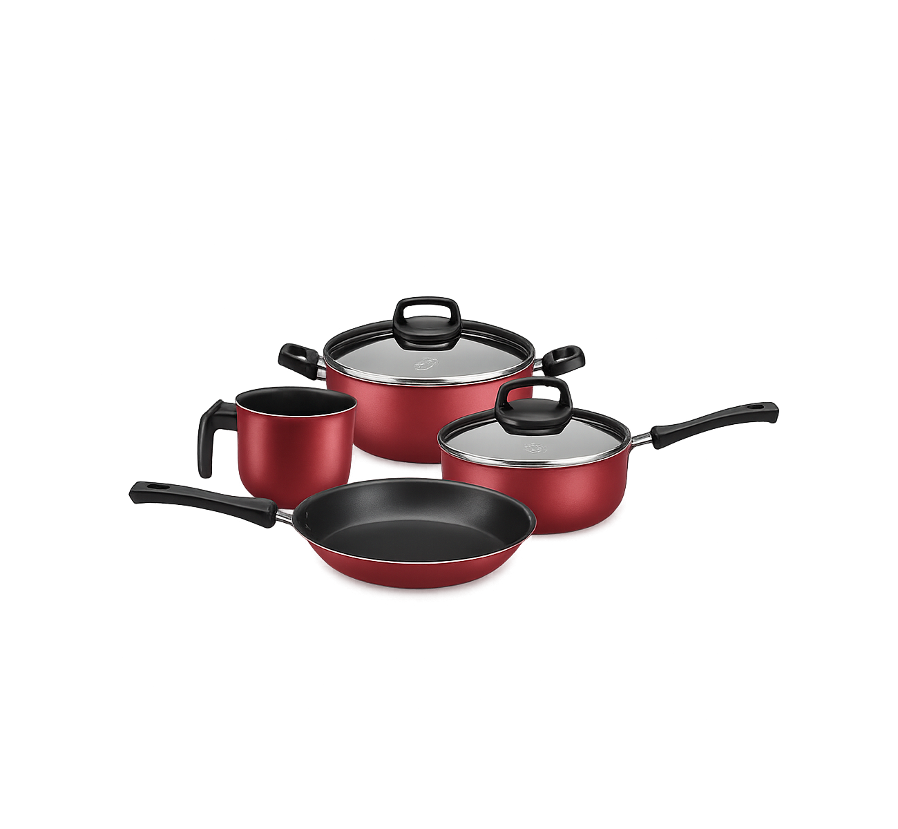 JUEGO DE BATERIA 4 PIEZAS SAFIRA ROJO 5662 MTA