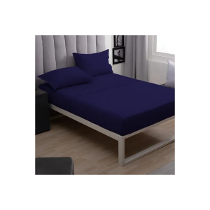 JUEGO SABANA 150 HILOS FULL NAVY BLUE CASABLANCA