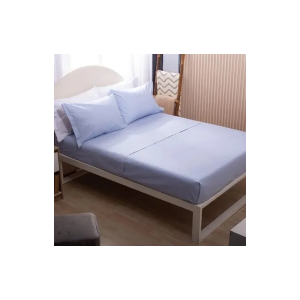 JUEGO SABANA 150 HILOS FULL LIGHT BLUE CASABLANCA
