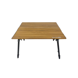 MESA ALUMINIO PLEGABLE 70X70 SIMIL MADERA 80340 DESCANSAR