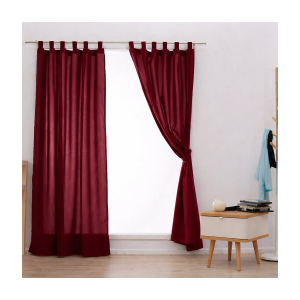 CORTINA DE AMBIENTE 145X210 BORDO CASABLANCA