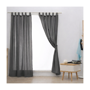 CORTINA DE AMBIENTE 145X210 GRIS TOPO CASABLANCA