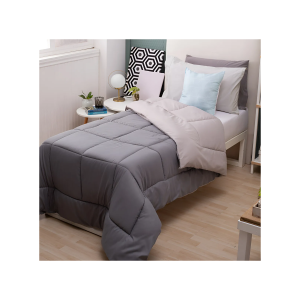 CUBRECAMA GRIS TOPO TWIN CASABLANCA