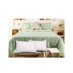 ACOLCHADO BITONO FULL VERDE CASABLANCA