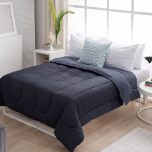 ACOLCHADO BITONO FULL NEGRO CASABLANCA