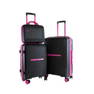 SET VALIJAS X2 + BEAUTY BLACK ACVA05N AGARRATE CATALINA