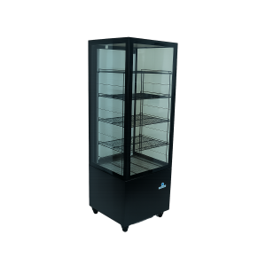 EXHIBIDORA VERTICAL CUBO CONFITERA 550LTS NEGRA ORLANDOS