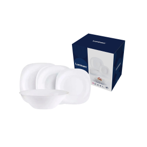 JUEGO VAJILLA 19 PIEZAS CARINE BLANCO N2185 LUMINARC