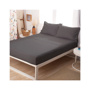 JUEGO SABANA PLATA PLUS TWIN GRIS TOPO CASABLANCA