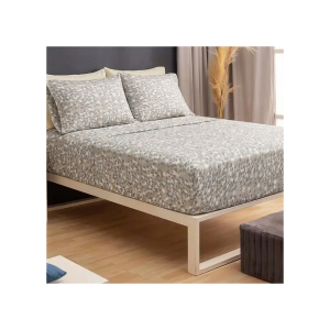 JUEGO SABANA 150 HILOS ESTAMPADA TWIN PLUS LION CASABLANCA