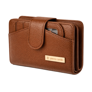 SET BILLETERA Y TARJETERO MARRON PC723/727 PIERRE CARDIN
