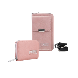 SET BILLETERA Y TARJETERO ROSA AC2674/2675 AGARRATE CATALINA
