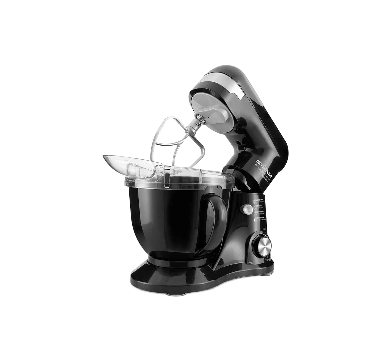 BATIDORA PLANETARIA 700W 4LTS NEGRA BBP700P BRITANIA