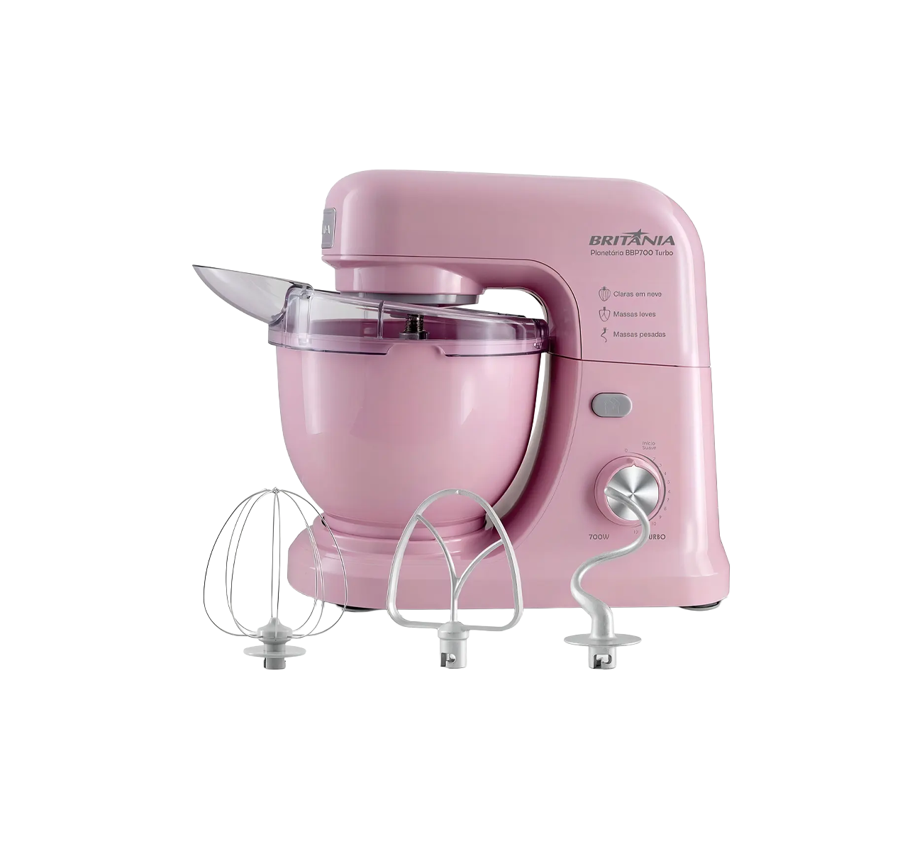 BATIDORA PLANETARIA 700W 4LTS ROSA BBP700RS BRITANIA