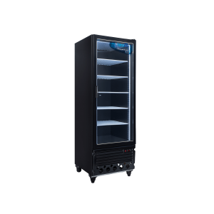 EXHIBIDORA VERTICAL 530 LTS BAJA TEMPERATURA NEGRA TEV600BT TEORA