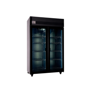EXHIBIDORA VERTICAL 2 PUERTAS 980LTS BLACK MT-34 INELRO
